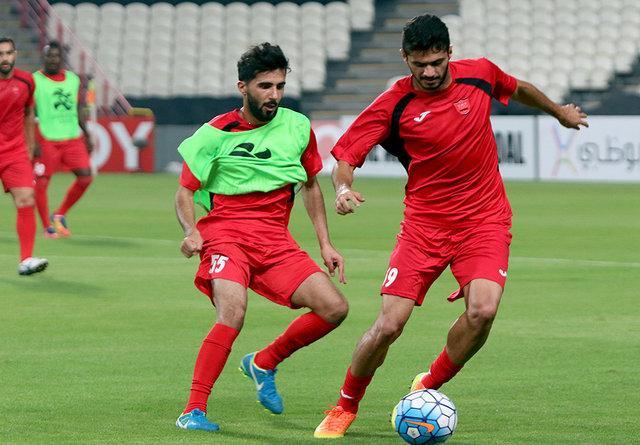 بشار رسن در تمرین پرسپولیس حاضر شد