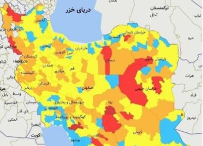 تهران نارنجی شد، افزایش تعداد شهرهای قرمز کرونایی